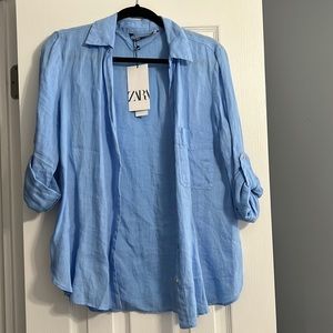 Zara linen shirt